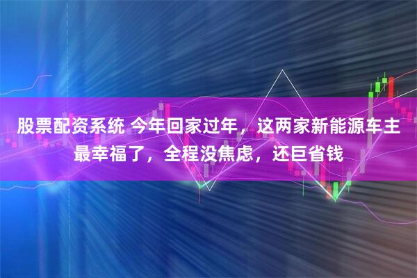 股票配资系统 今年回家过年,这两家新能源车主最幸福了,全程没焦虑,还巨省钱