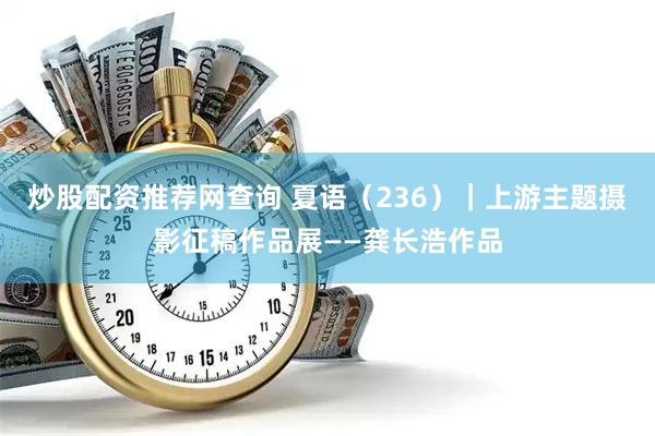 炒股配资推荐网查询 夏语（236）｜上游主题摄影征稿作品展——龚长浩作品